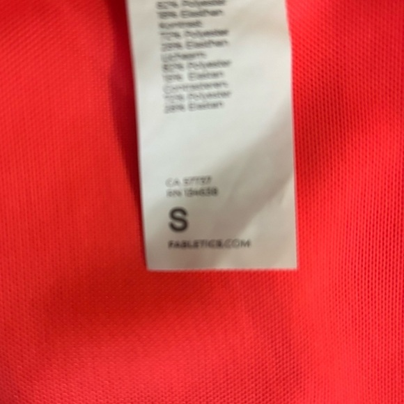 Fabletics - Bright Orange Zip Up Workout Jacket small - Picture 12 of 13
